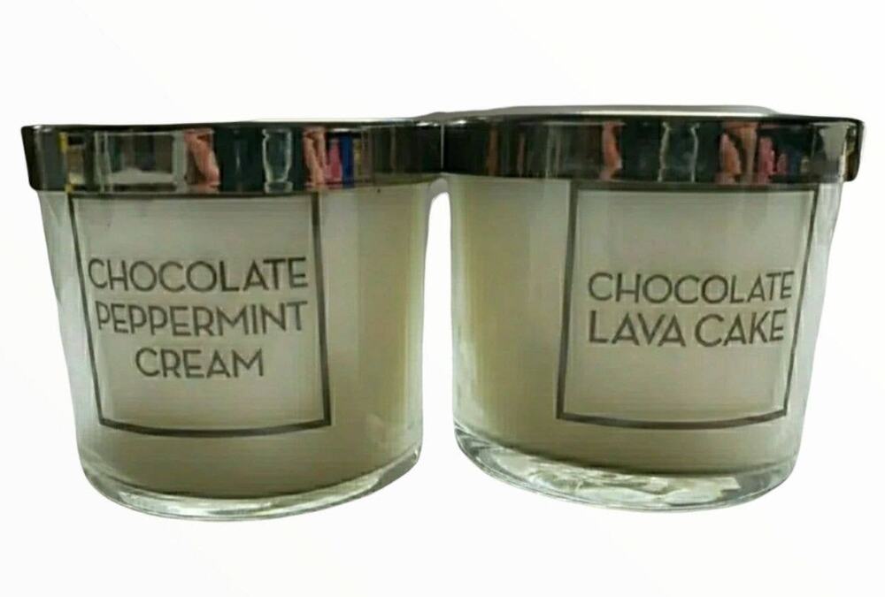 BBW Chocolate & Peppermint Lovers Single Wick Candle Home Fragrance Decor
